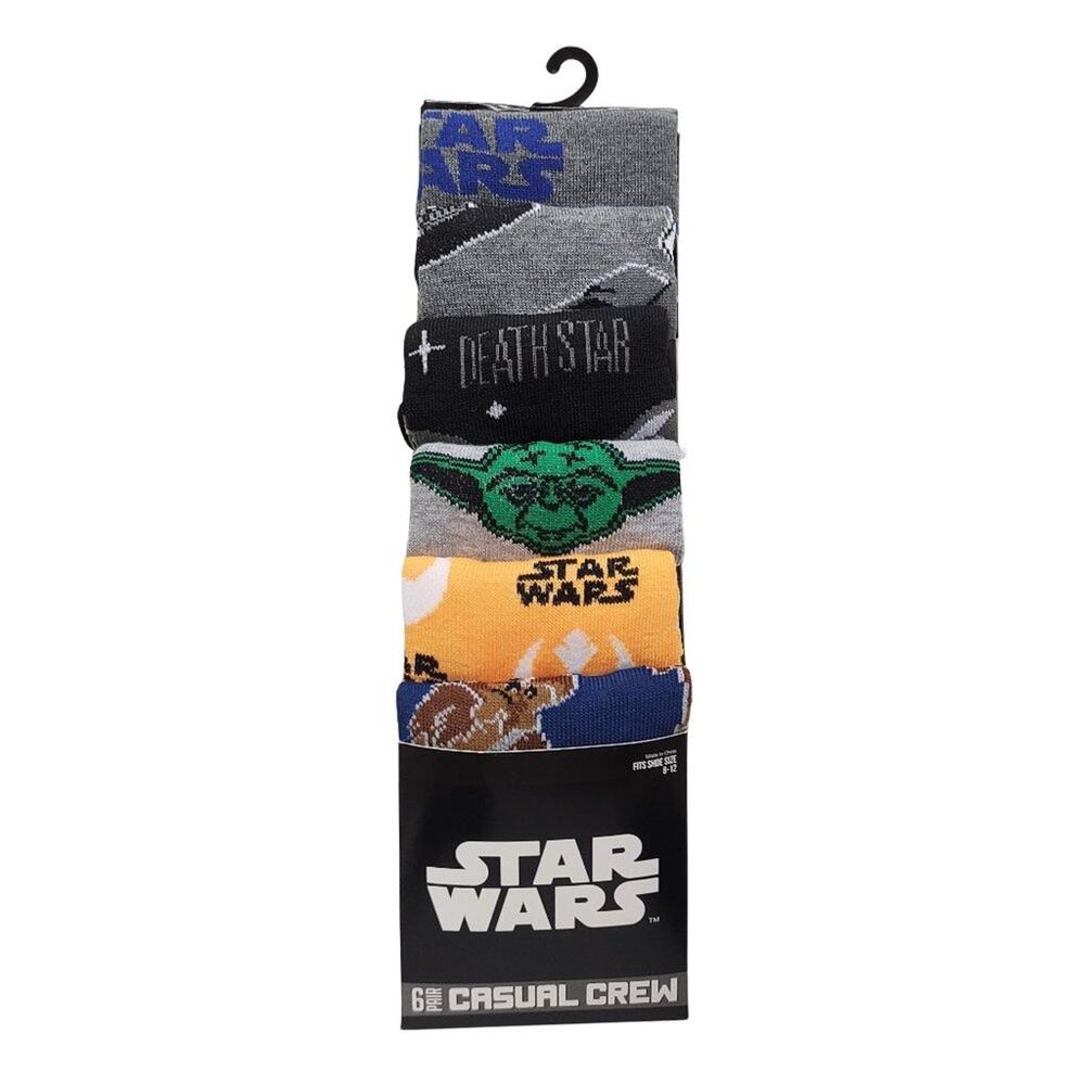 Star Wars Casual Crew Socks-6 Pairs